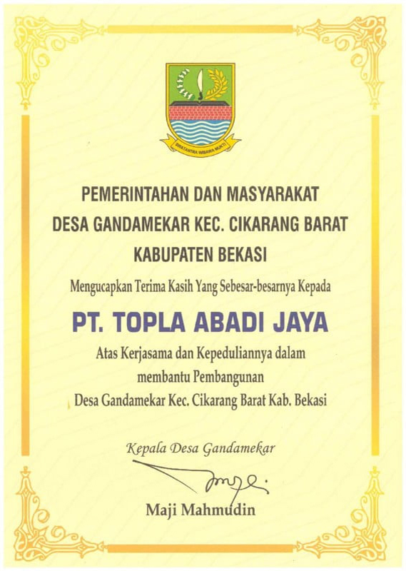 Certification Topla